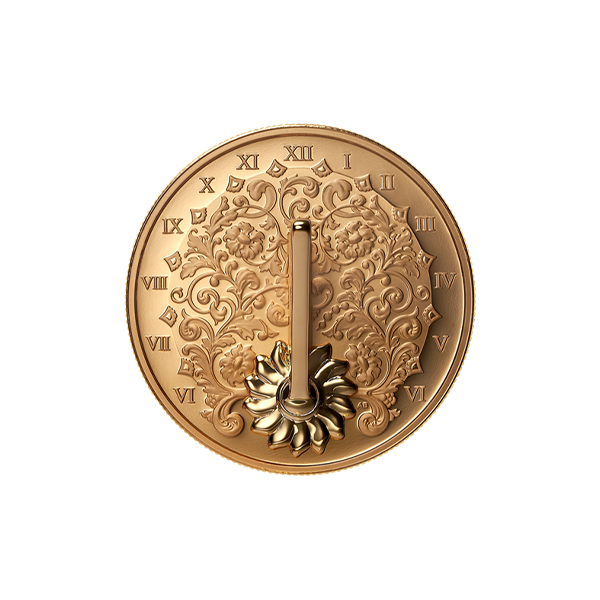 The Gilded Sundial – 1oz Fine Silver Coin