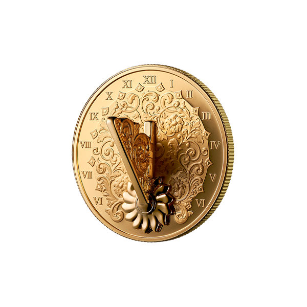 The Gilded Sundial – 1oz Fine Silver Coin