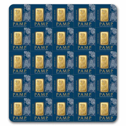 25x1 gram Gold Bar PAMP Suisse Multigram+25 (In Assay)