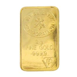 2g Gold Bar, various manufacturers