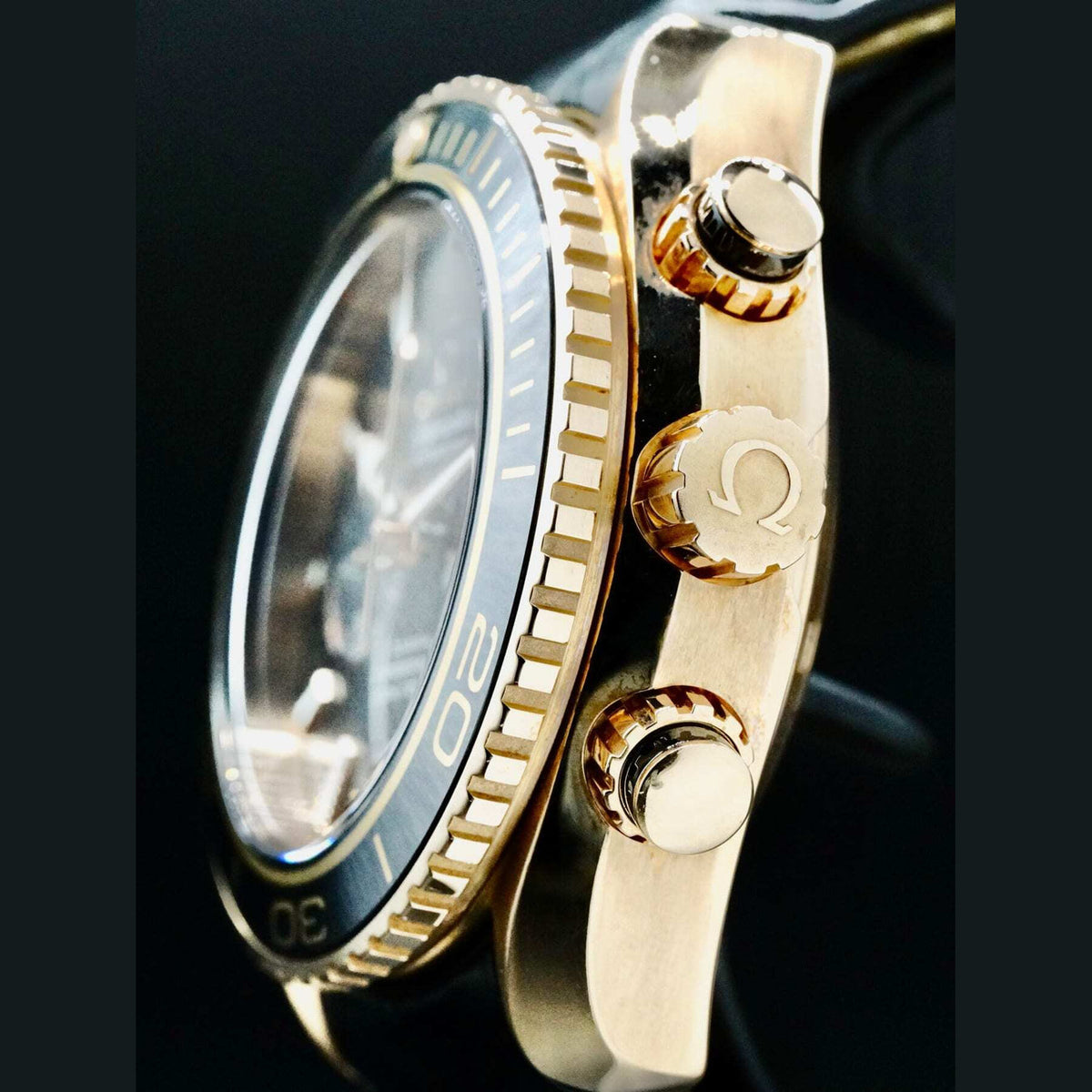 Omega Planet Ocean 600M Co-Axial Master Chronometer Chronograph 45.5mm Sedna Gold 215.63.46.51.01.001