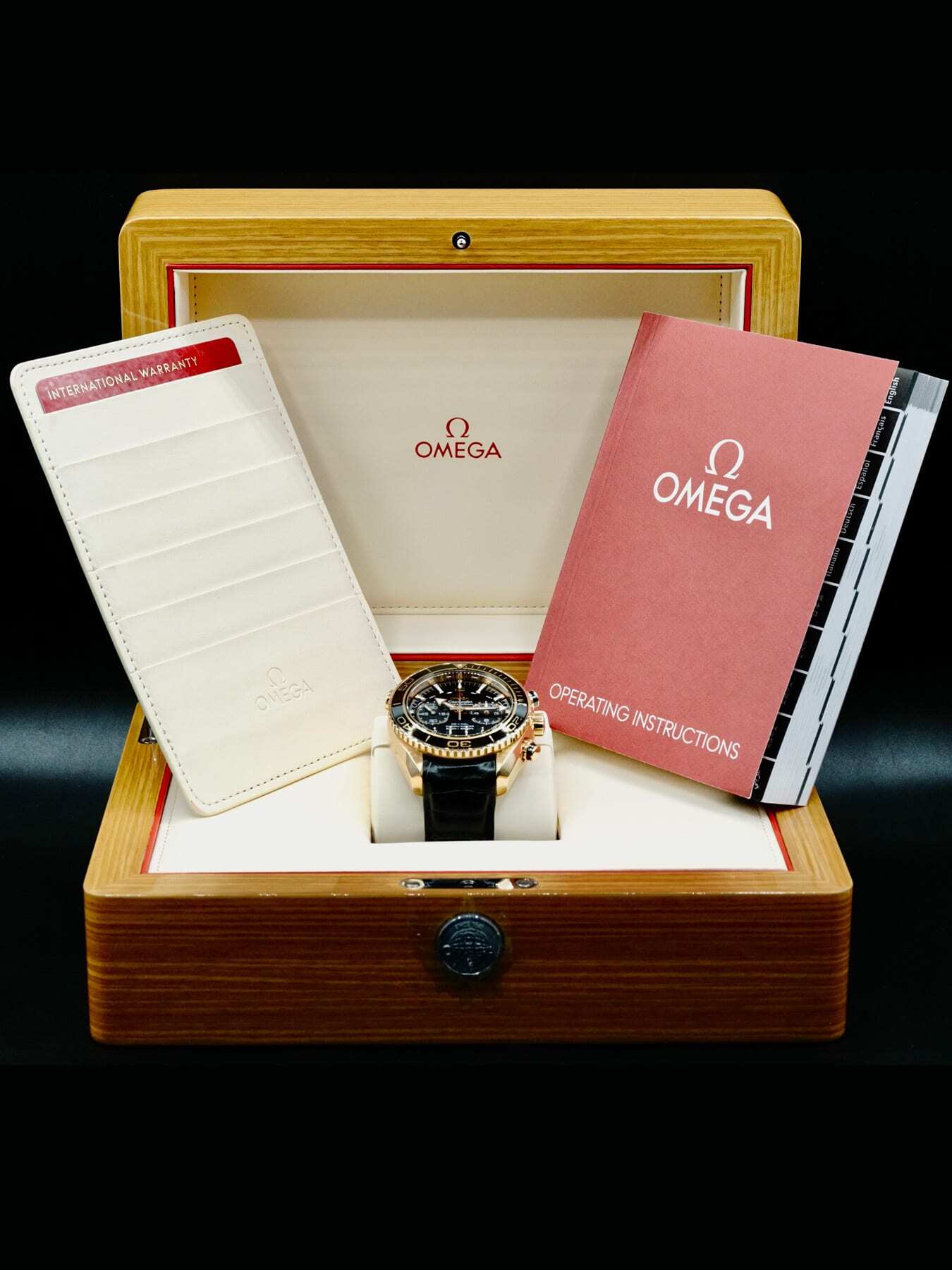 Omega Planet Ocean 600M Co-Axial Master Chronometer Chronograph 45.5mm Sedna Gold 215.63.46.51.01.001