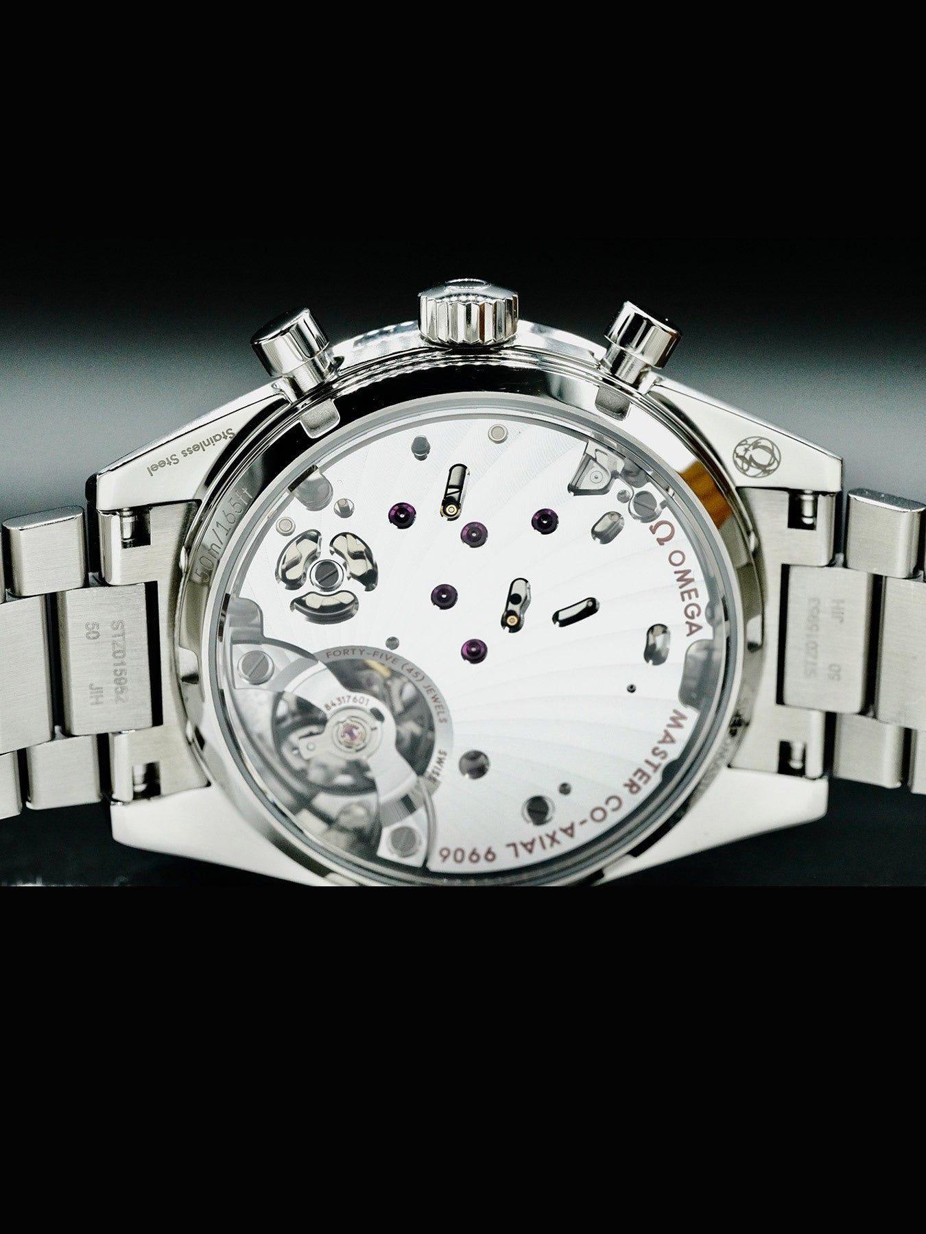 Omega 332.10.41.51.11.001 Speedmaster 57 Coaxial Chronometer Chronograph Red Dial 40.5mm on Bracelet