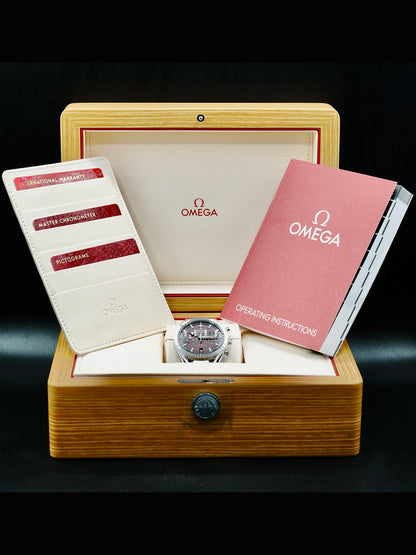 Omega 332.10.41.51.11.001 Speedmaster 57 Coaxial Chronometer Chronograph Red Dial 40.5mm on Bracelet