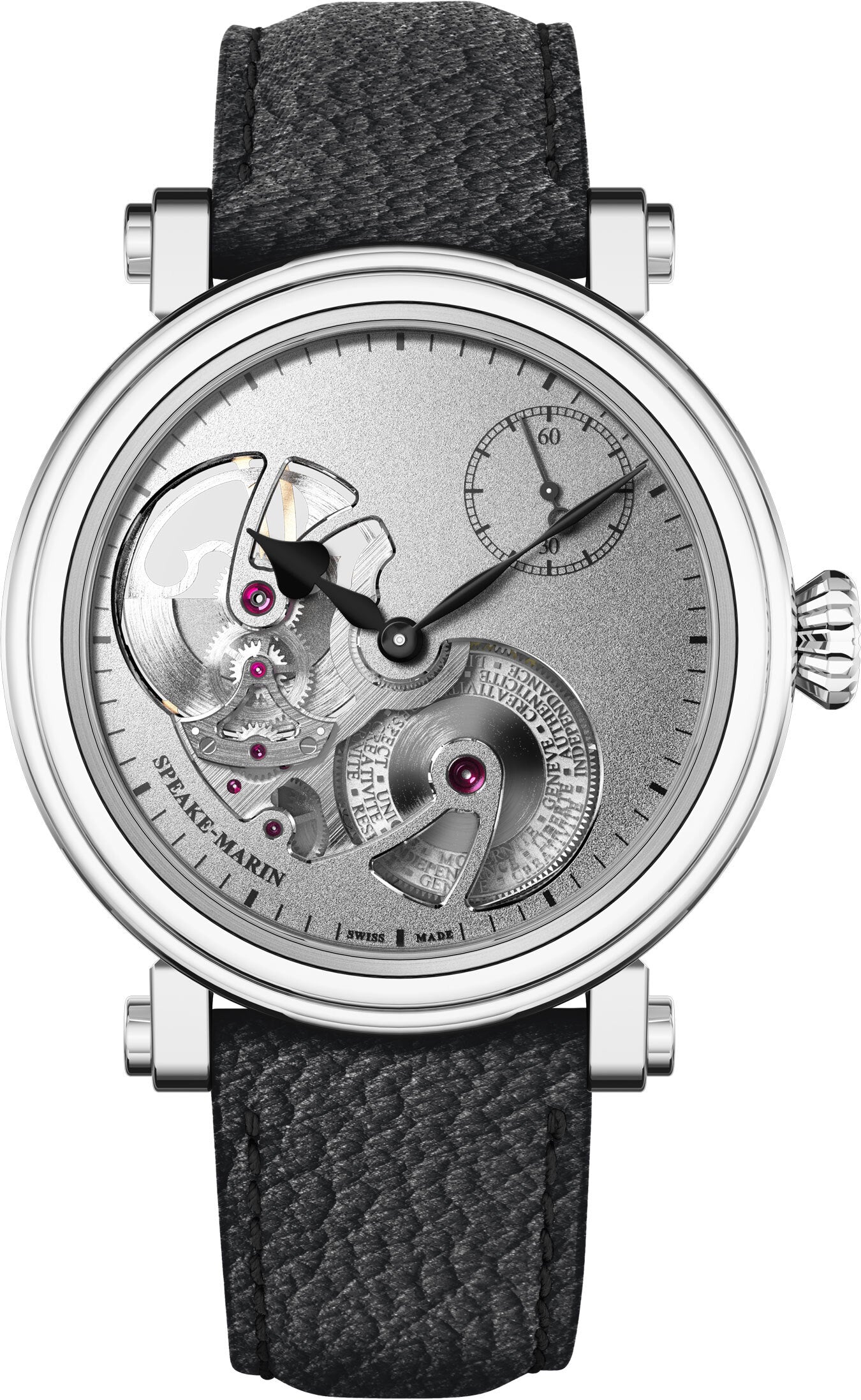 Speake-Marin 414217440 Openworked Sandblasted Titanium 42mm