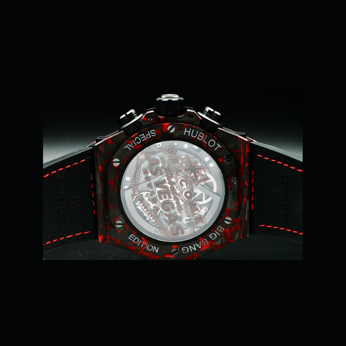 Hublot 421.QV.1113.LR.LVB23 Big Bang Unico Red Carbon Las Vegas Boutique