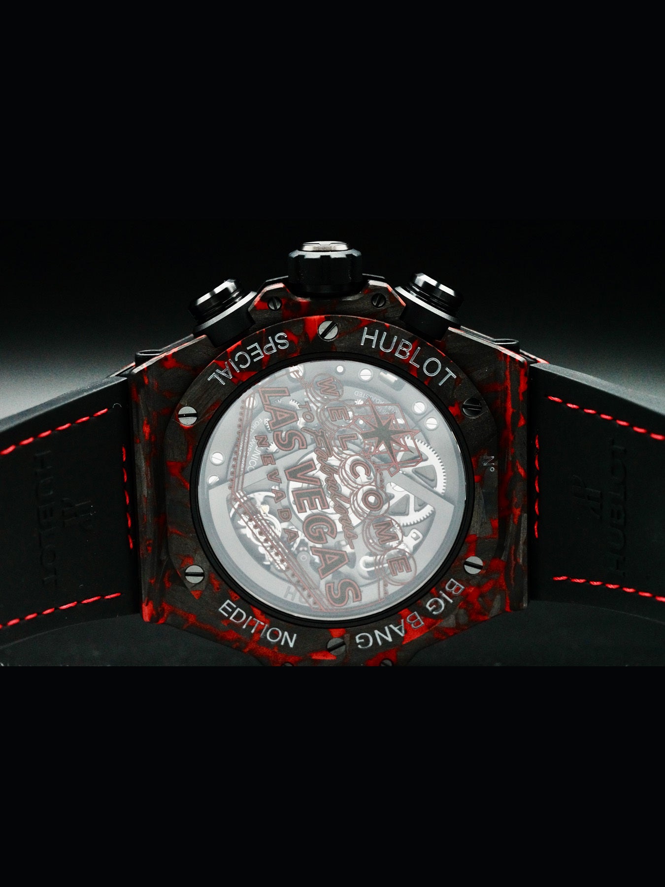 Hublot 421.QV.1113.LR.LVB23 Big Bang Unico Red Carbon Las Vegas Boutique