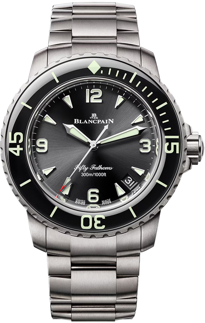 Blancpain 5010 12B30 98S Fifty Fathoms Automatic 42mm Black Dial
