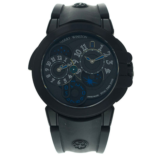 Harry Winston Ocean Dual Time Black Edition 44mm OCEATZ44ZZ007