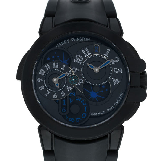 Harry Winston Ocean Dual Time Black Edition 44mm OCEATZ44ZZ007