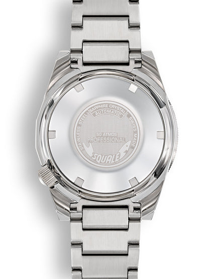 Squale 1521 Militaire Steel Black on Bracelet 1521MIL.SQ20L