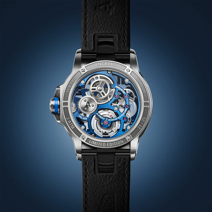 Angelus 0TSZF.U02A.C009A Flying Tourbillon Titanium Blue