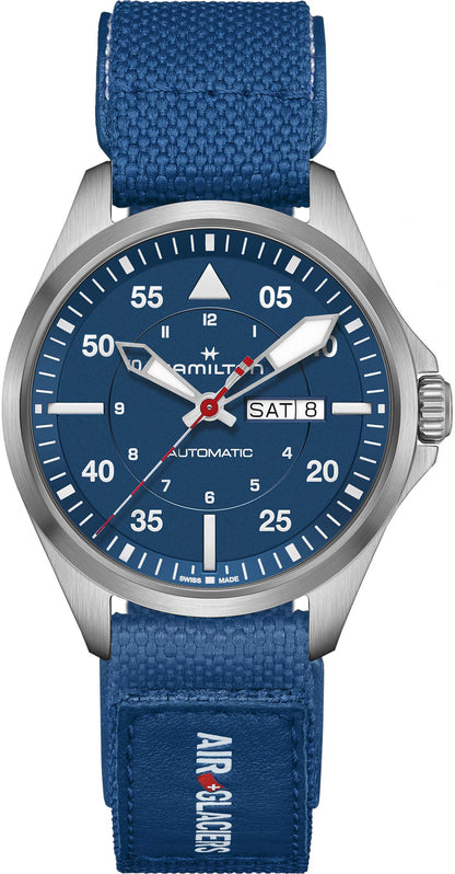 Hamilton H64655941 Khaki Aviation Pilot Day Date Auto - Air-Glaciers Edition 42mm
