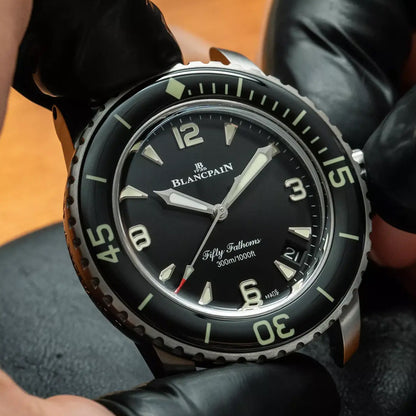 Blancpain 5010 12B30 98S Fifty Fathoms Automatic 42mm Black Dial