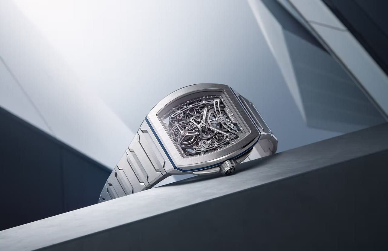 Bianchet Flying Tourbillon Ultrafino Skeleton Titanium Blue UFFTSKTNBL