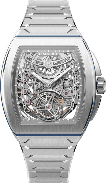 Bianchet Flying Tourbillon Ultrafino Skeleton Titanium Blue UFFTSKTNBL