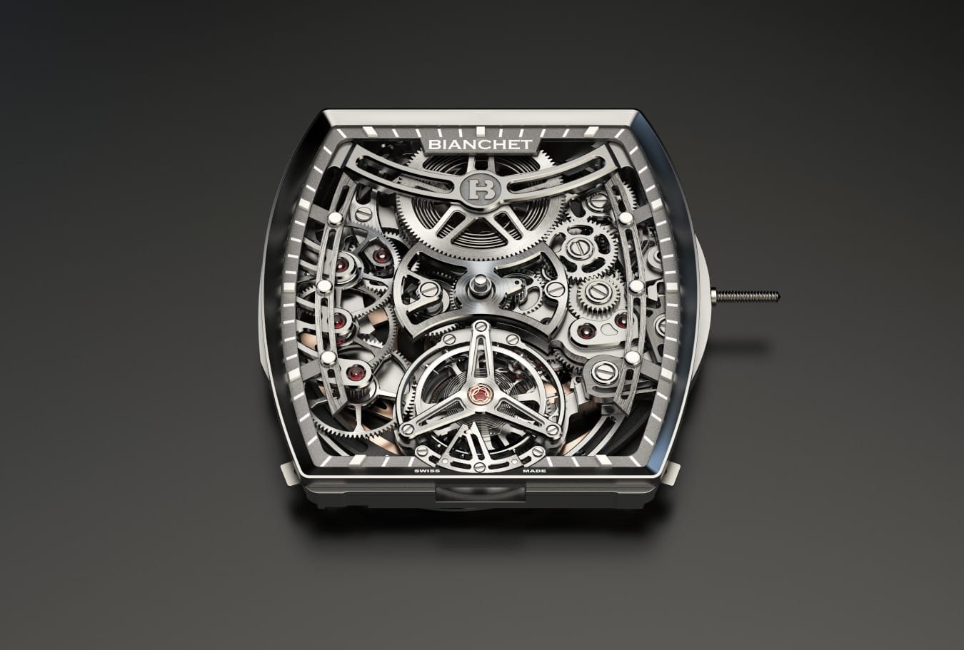 Bianchet Flying Tourbillon Ultrafino Skeleton Titanium Blue UFFTSKTNBL