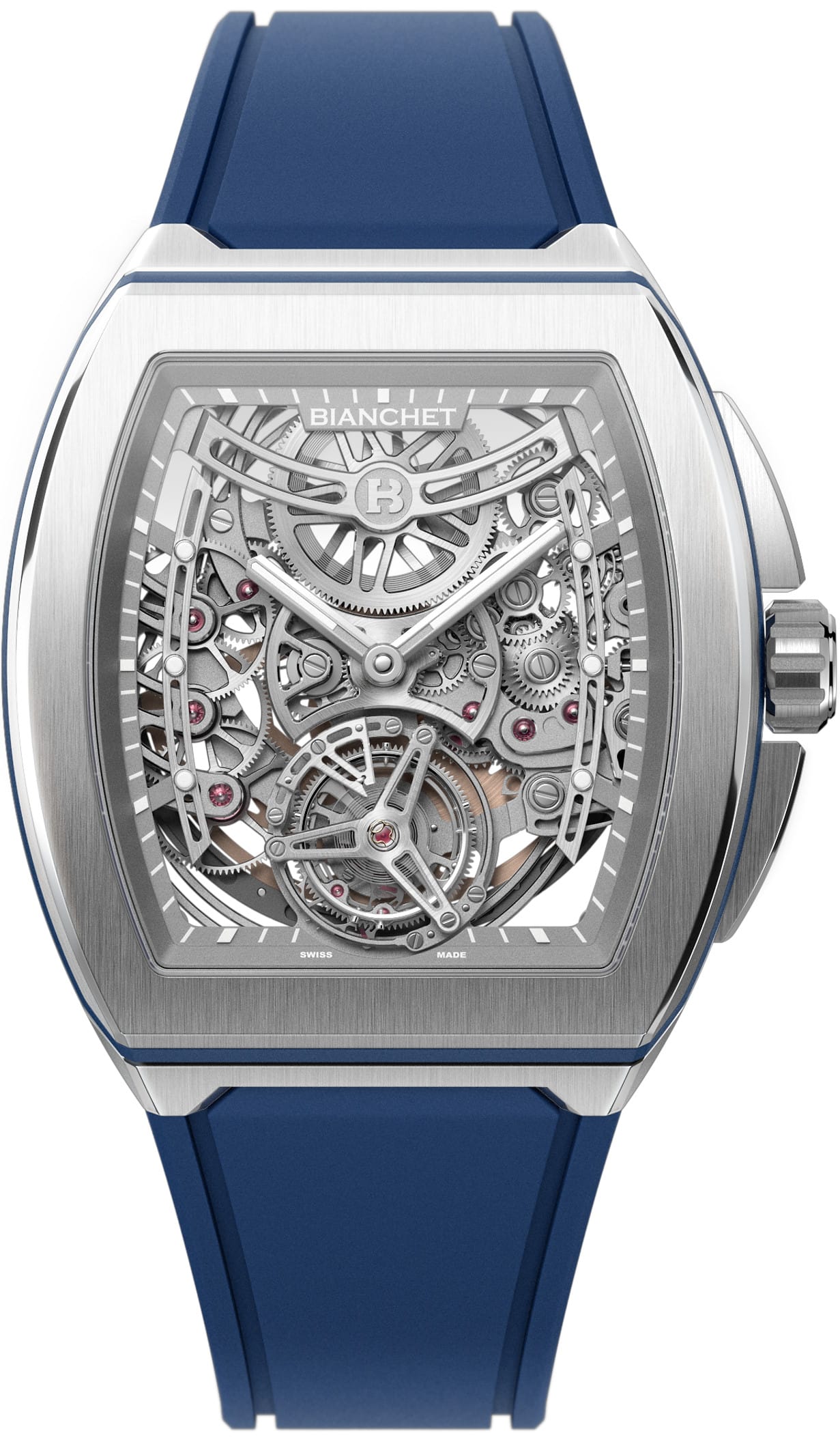 Bianchet Flying Tourbillon Ultrafino Skeleton Titanium Blue UFFTSKTNBL