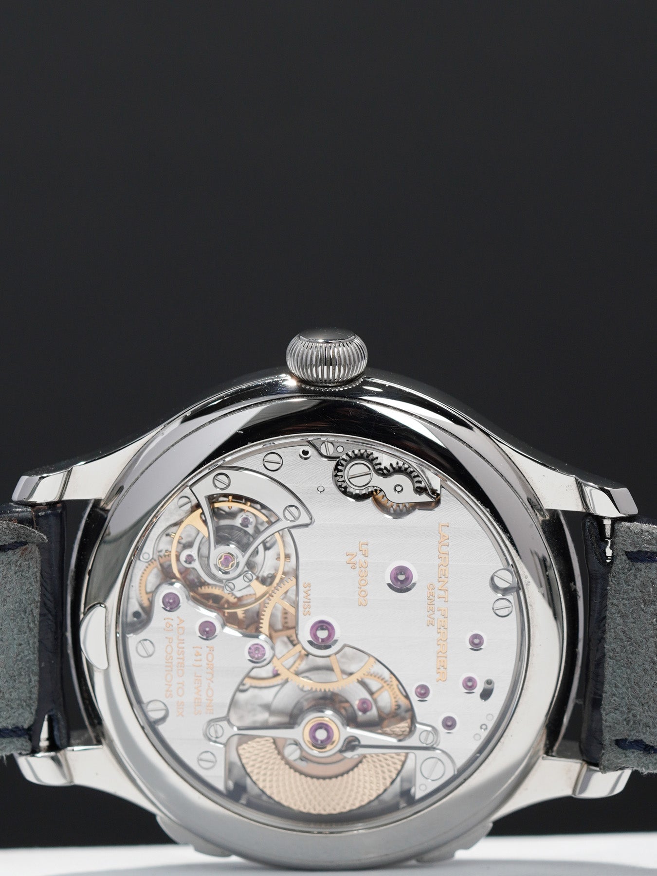 Laurent Ferrier LCF007.AC.CW1 Galet Traveller Blue Dial