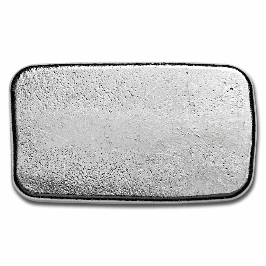 5 oz Cast-Poured Silver Bar - APMEX