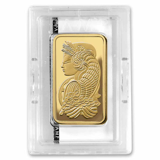 5 oz Gold Bar - PAMP Suisse Lady Fortuna Veriscan® (w/Assay)
