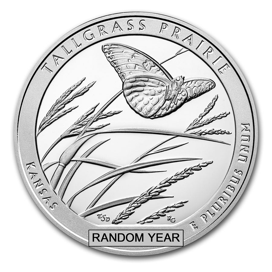 5 oz Silver ATB (America The Beautiful) (Random Year) BU
