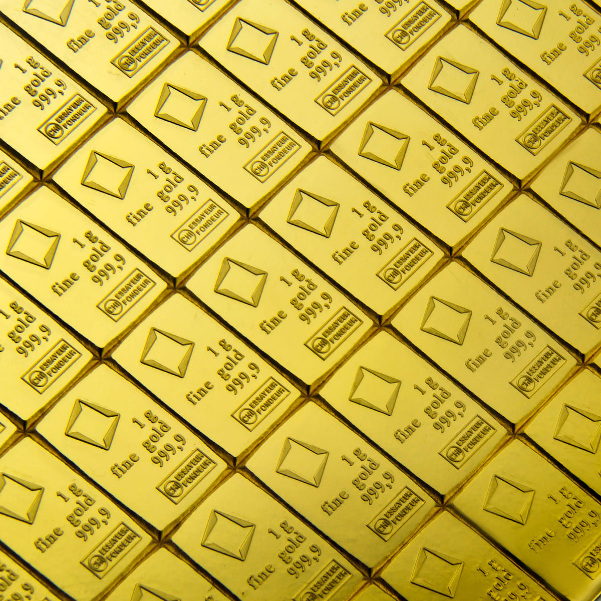 50 x 1 gram Gold Valcambi CombiBar™ (In Assay)