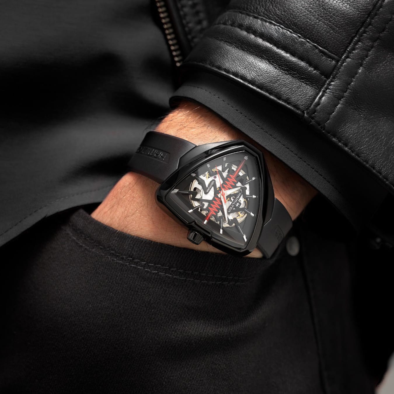 Hamilton H24535331 Ventura Elvis80 Skeleton Auto 42mm x 45mm