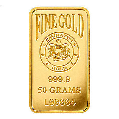 Emirates 50 Gram Gold Bar