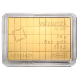 50 x 1g Gold CombiBars Valcambi
