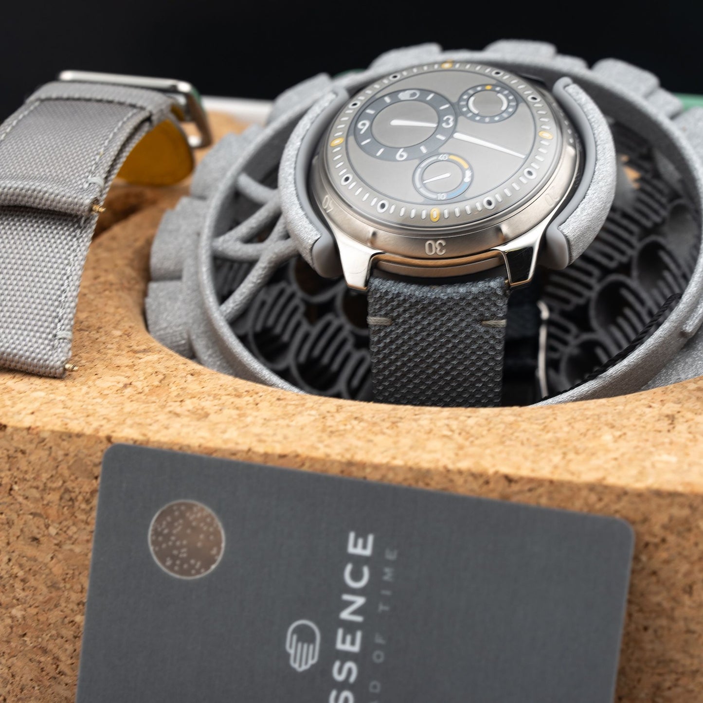 Ressence Type 5 LUM Luminova Grey Strap Ardillon Buckle