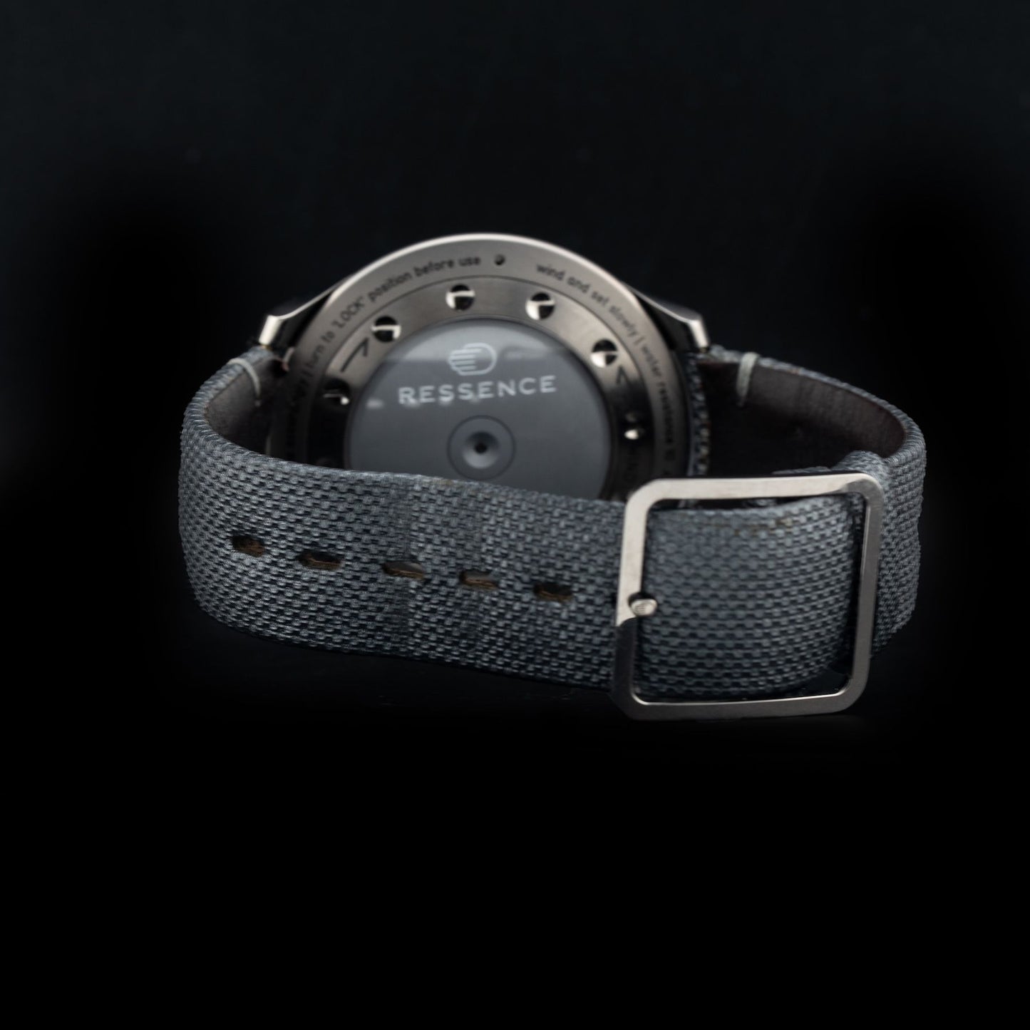 Ressence Type 5 LUM Luminova Grey Strap Ardillon Buckle