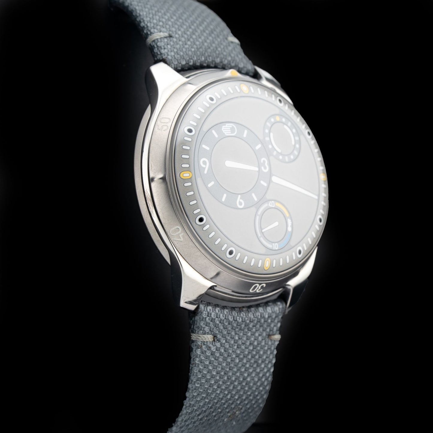 Ressence Type 5 LUM Luminova Grey Strap Ardillon Buckle