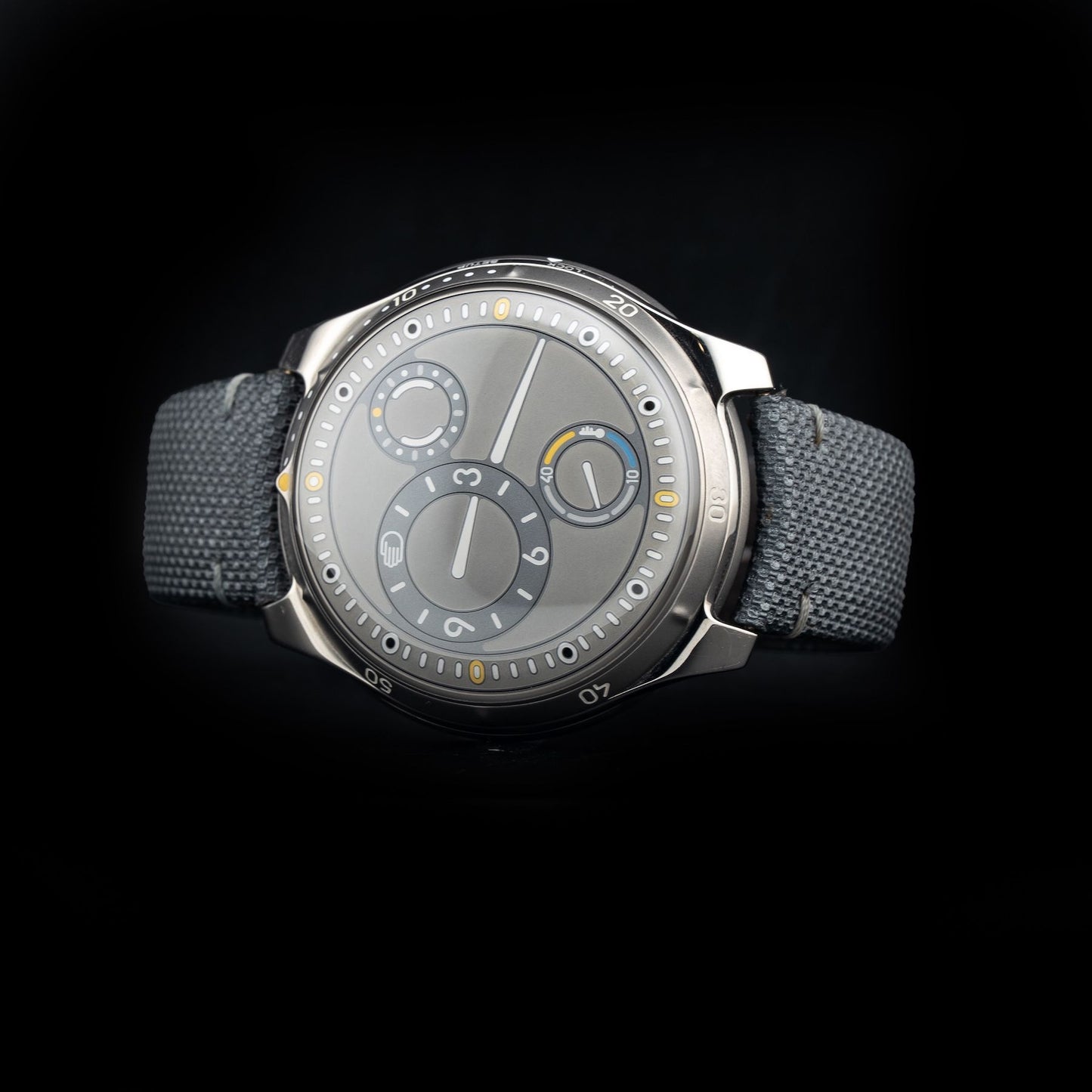 Ressence Type 5 LUM Luminova Grey Strap Ardillon Buckle