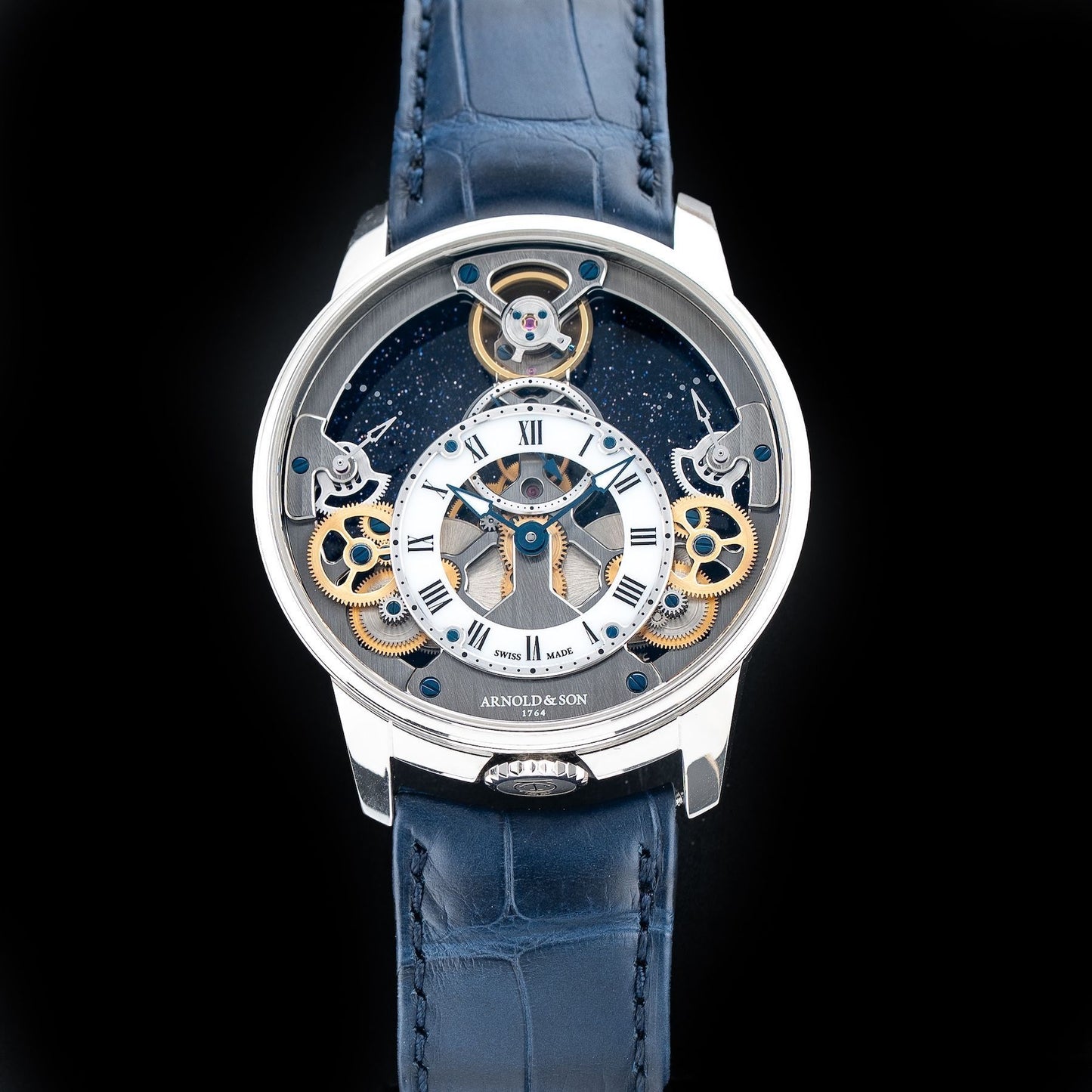 Arnold & Son 1TPEX.W01A.C153X Time Pyramid 42.5 Platinum