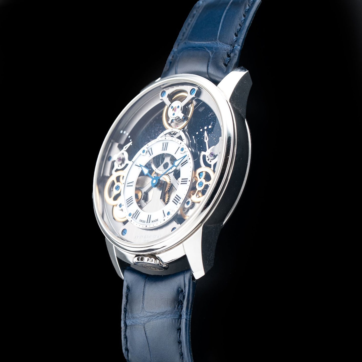 Arnold & Son 1TPEX.W01A.C153X Time Pyramid 42.5 Platinum