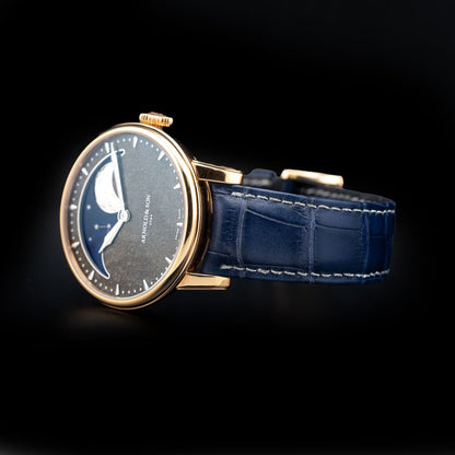 Arnold & Son 1GLAR.Z01A.C154A HM Perpetual Moon Obsidian Dial