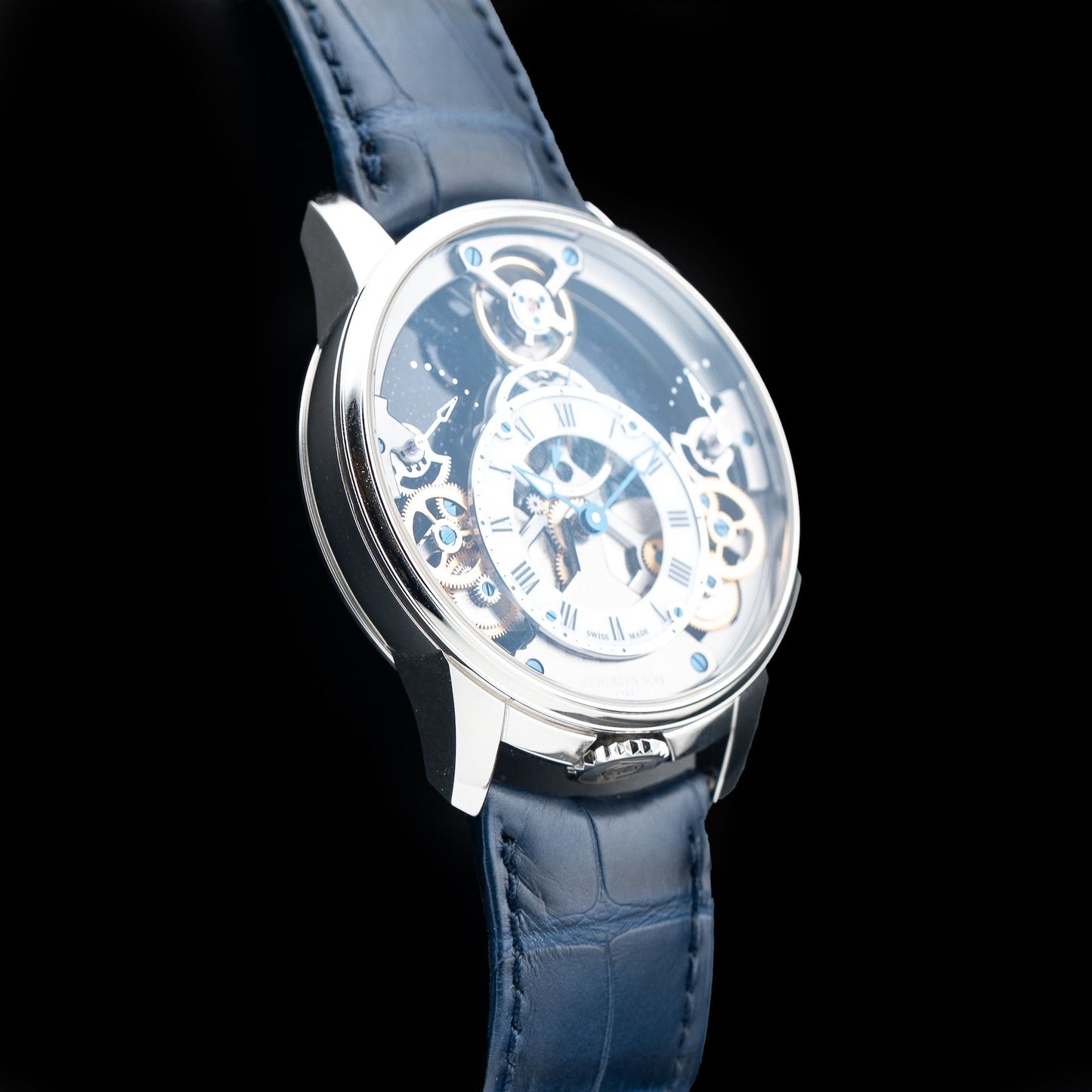 Arnold & Son 1TPEX.W01A.C153X Time Pyramid 42.5 Platinum