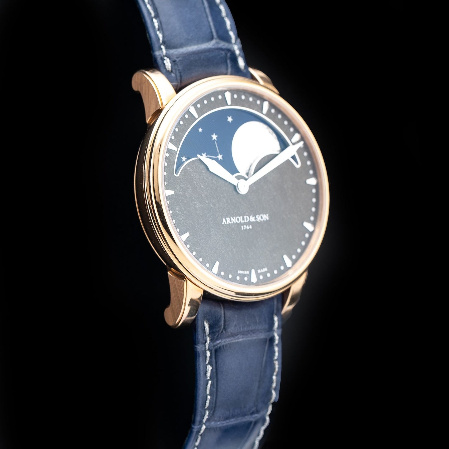 Arnold & Son 1GLAR.Z01A.C154A HM Perpetual Moon Obsidian Dial