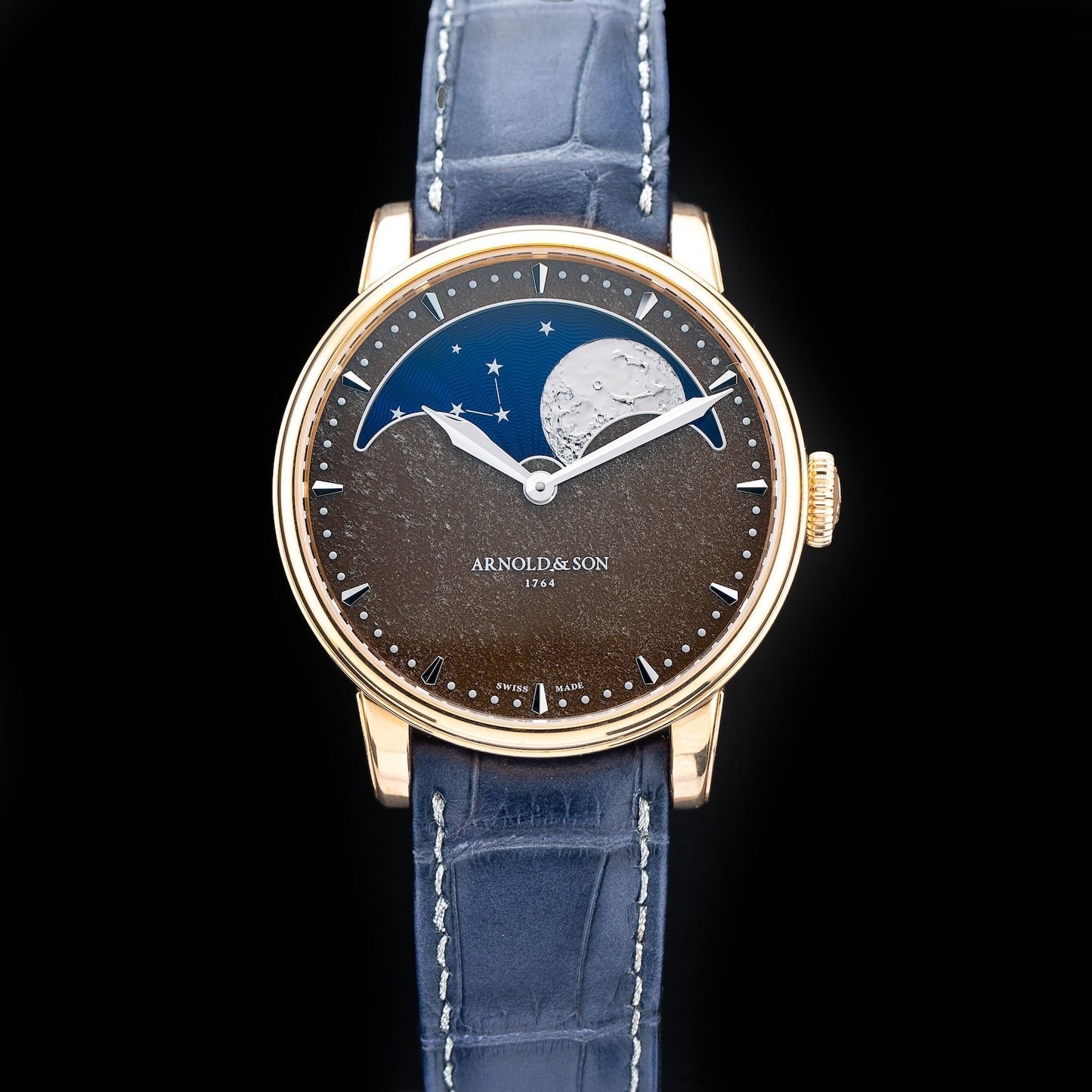 Arnold & Son 1GLAR.Z01A.C154A HM Perpetual Moon Obsidian Dial