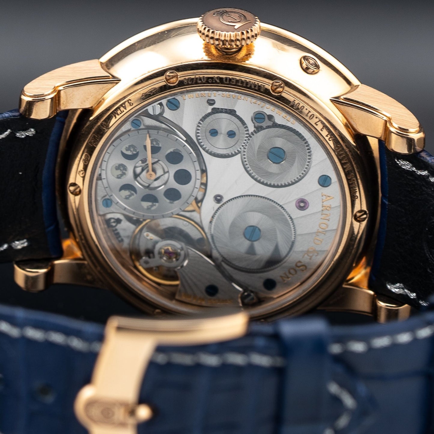 Arnold & Son 1GLAR.Z01A.C154A HM Perpetual Moon Obsidian Dial