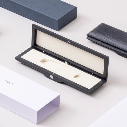 Fears BS240.500A.011.022 Brunswick 40.5 Jump Hour 'Barleycorn Plum' On Strap