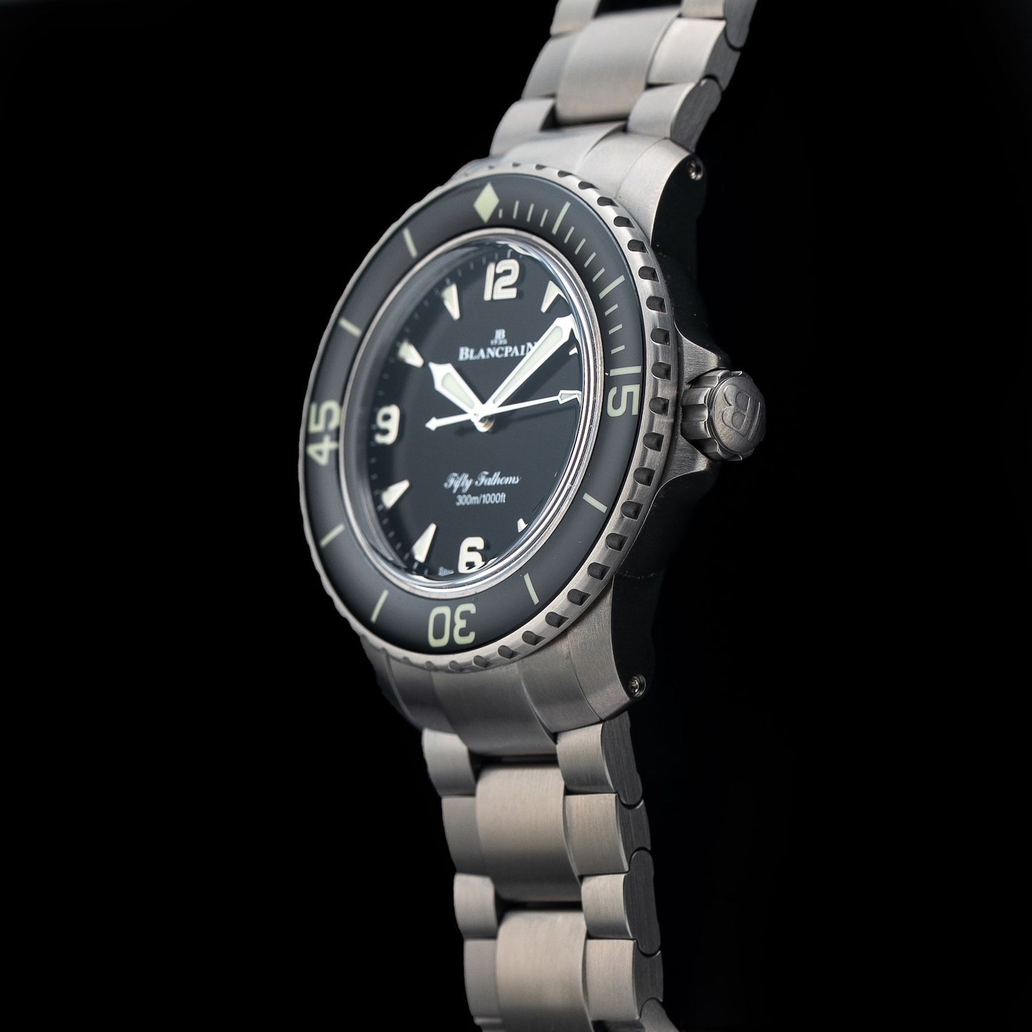 Blancpain 5010 12B30 98S Fifty Fathoms Automatic 42mm Black Dial