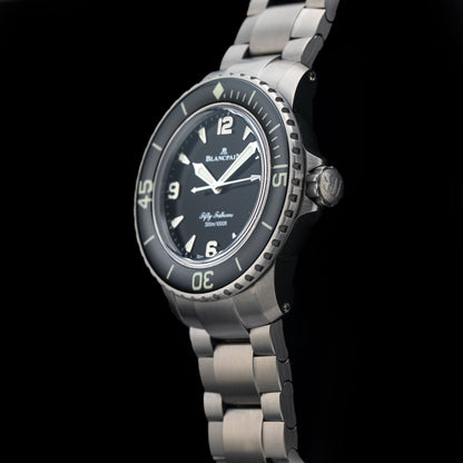 Blancpain 5010 12B30 98S Fifty Fathoms Automatic 42mm Black Dial