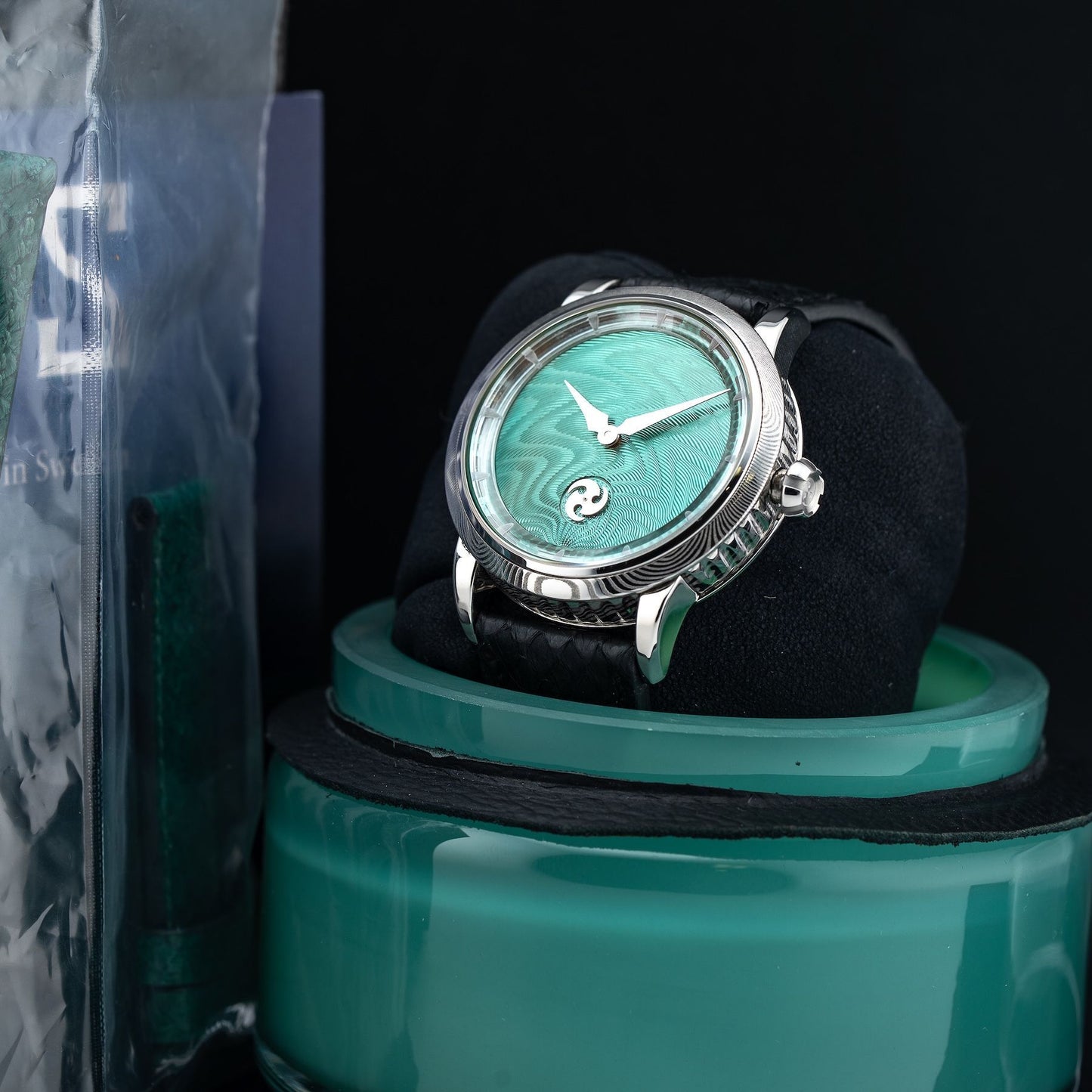 GoS - Gustafsson & Sjögren GoS Norrsken Northern Lights Guilloche Green