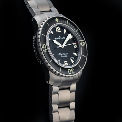Blancpain 5010 12B30 98S Fifty Fathoms Automatic 42mm Black Dial