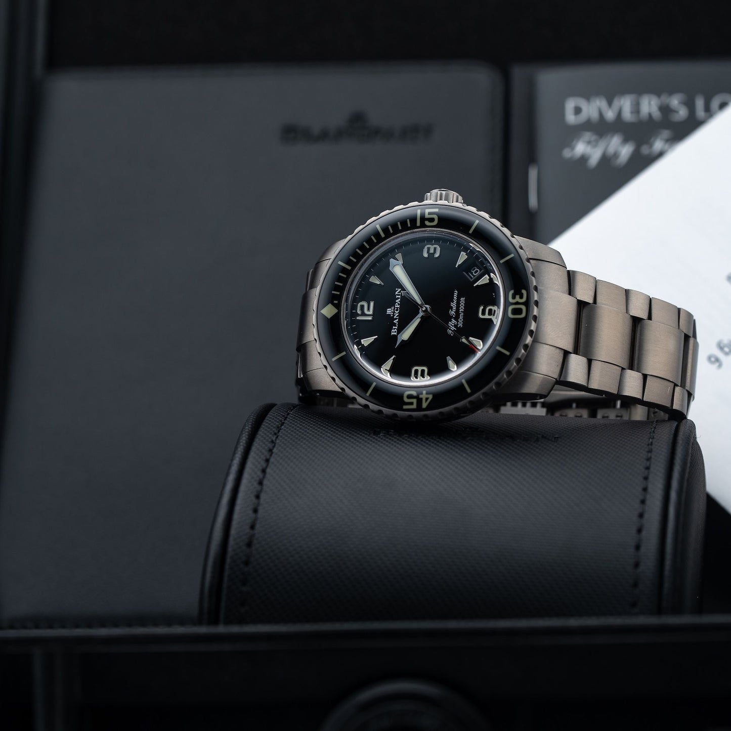 Blancpain 5010 12B30 98S Fifty Fathoms Automatic 42mm Black Dial
