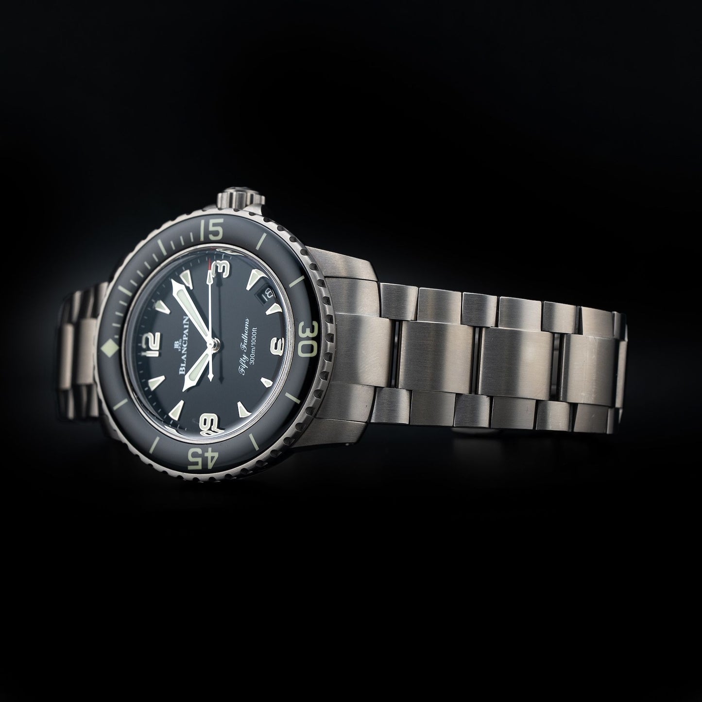 Blancpain 5010 12B30 98S Fifty Fathoms Automatic 42mm Black Dial
