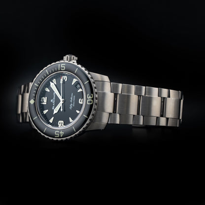 Blancpain 5010 12B30 98S Fifty Fathoms Automatic 42mm Black Dial
