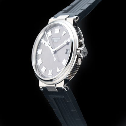 Breguet Marine 5517TI/G2/5ZU Grey Dial On Rubber Strap
